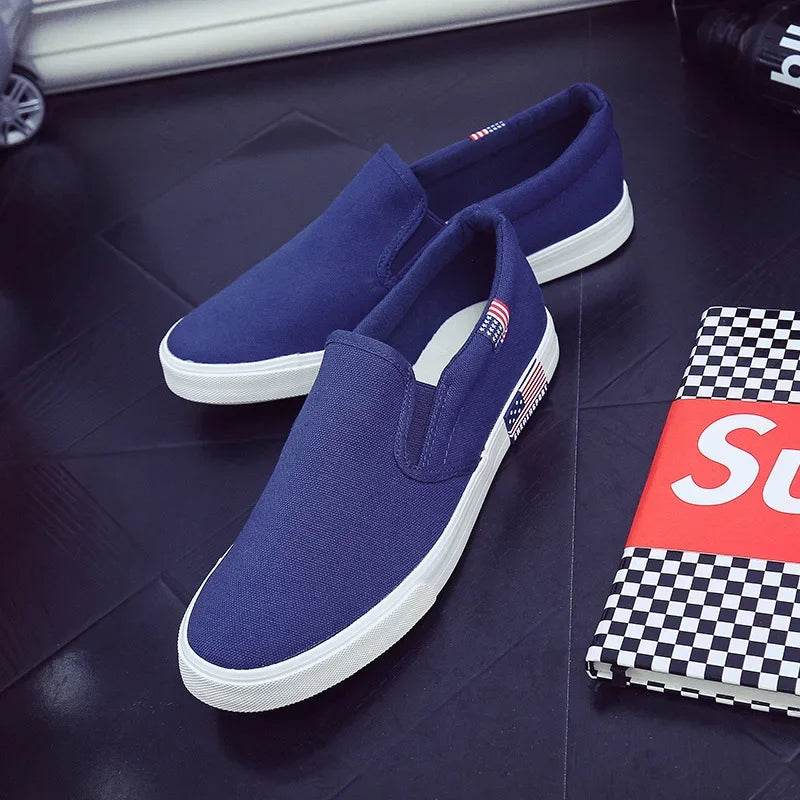 Buy Center Luxury Men’s Casual Canvas Loafers - Breathable Slip-On Flats - Buy Center UK