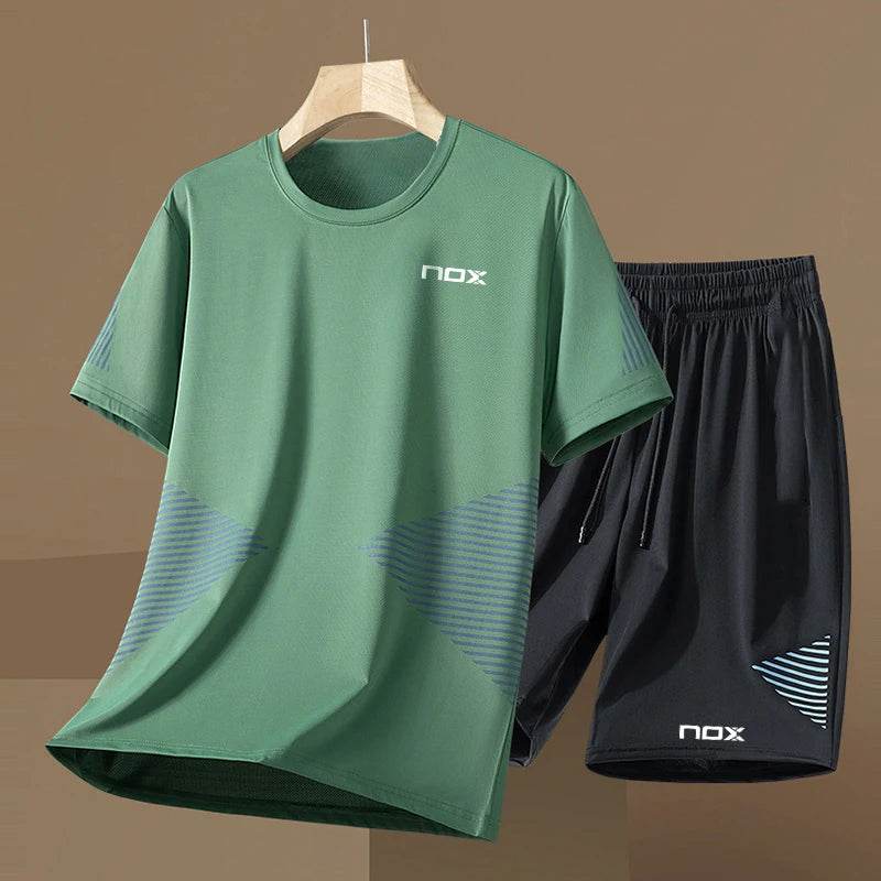 Buy Center Men's Tennis Sportswear - Summer T-shirt & Shorts Set - Buy Center UK
