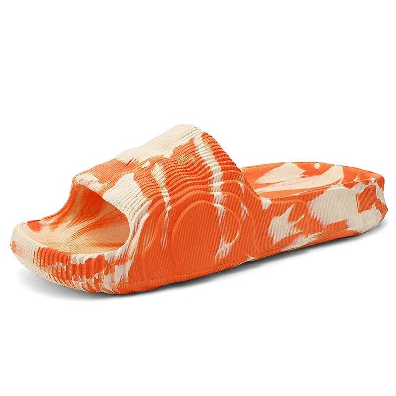 Buy Center Fashion Clogs - Comfortable Orange Summer Slippers for Men - Buy Center UK