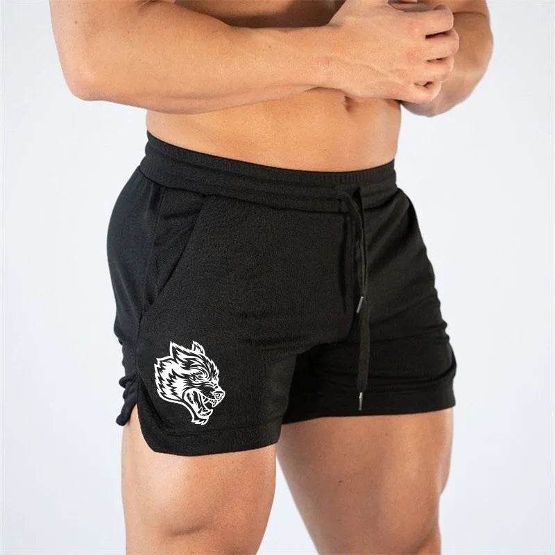 Buy Center 2025 Wolf Logo Quick Dry Athletic Shorts for Men - Buy Center UK