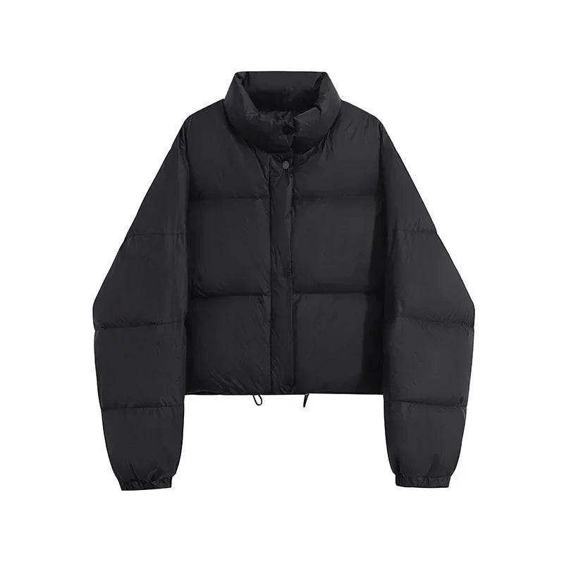 ABRINI Women's Winter Mock Neck Down Coat - Cozy & Stylish Outwear - Buy Center UK