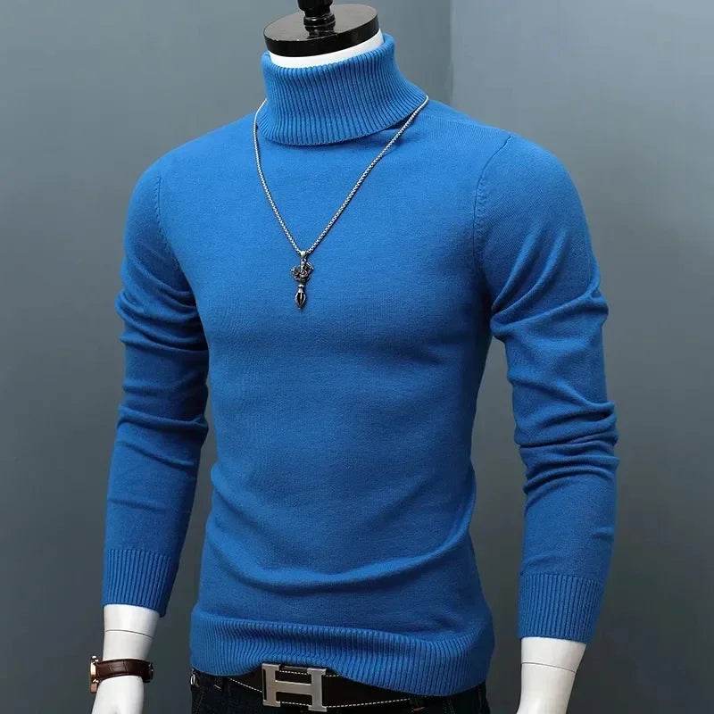 Buy Center Men's Winter Thick Warm Turtleneck Sweater - Slim Fit - Buy Center UK