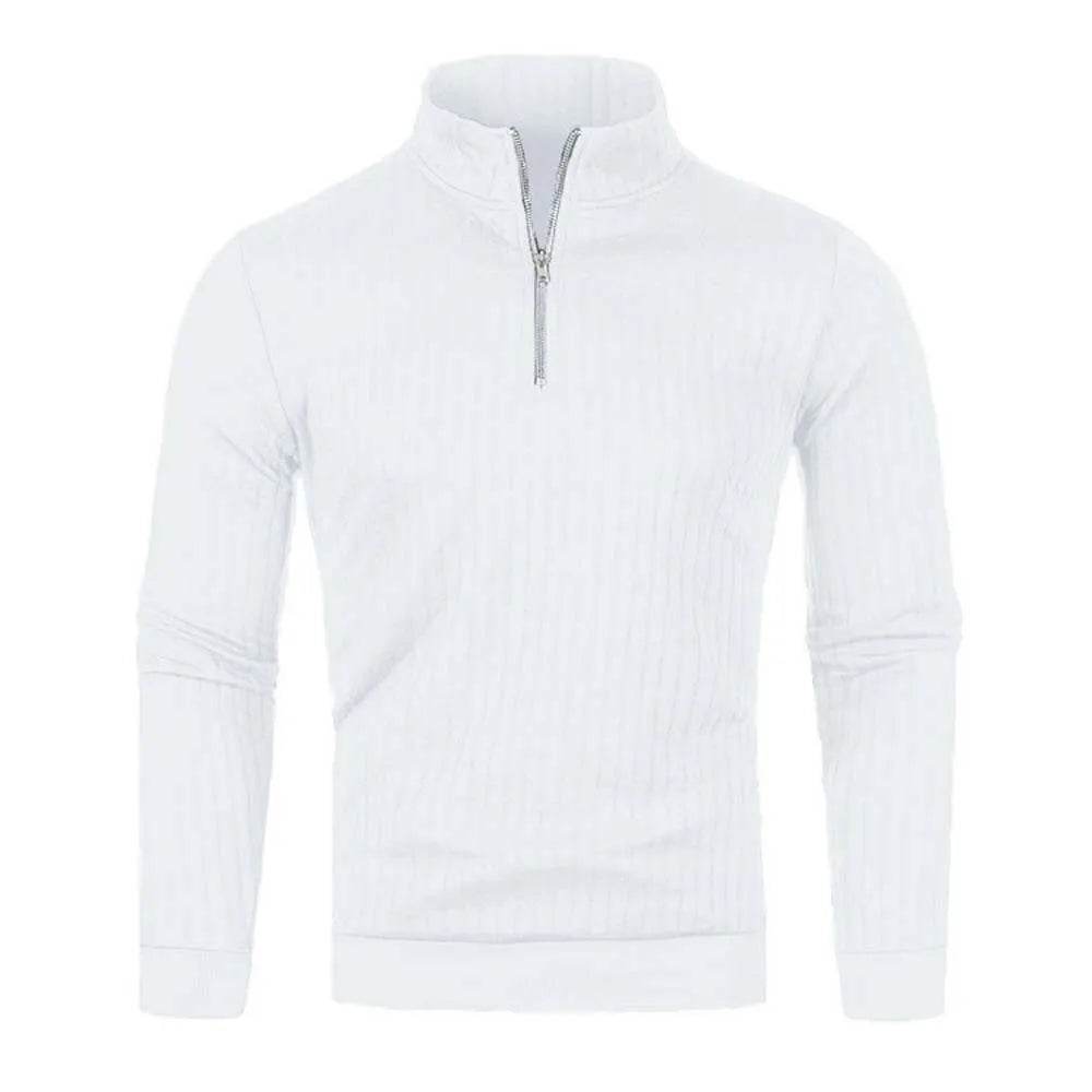 Buy Center Men's Semi Turtleneck Half Zip Pullover - Gothic Style - Buy Center UK