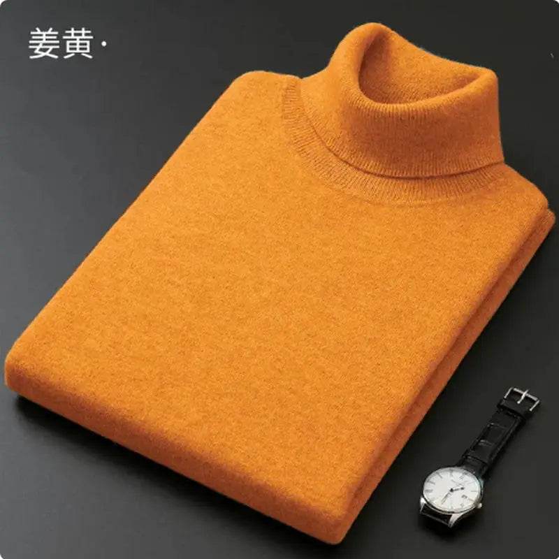 Buy Center Cashmere Cotton Blend Turtleneck Sweater - Warm & Stylish - Buy Center UK