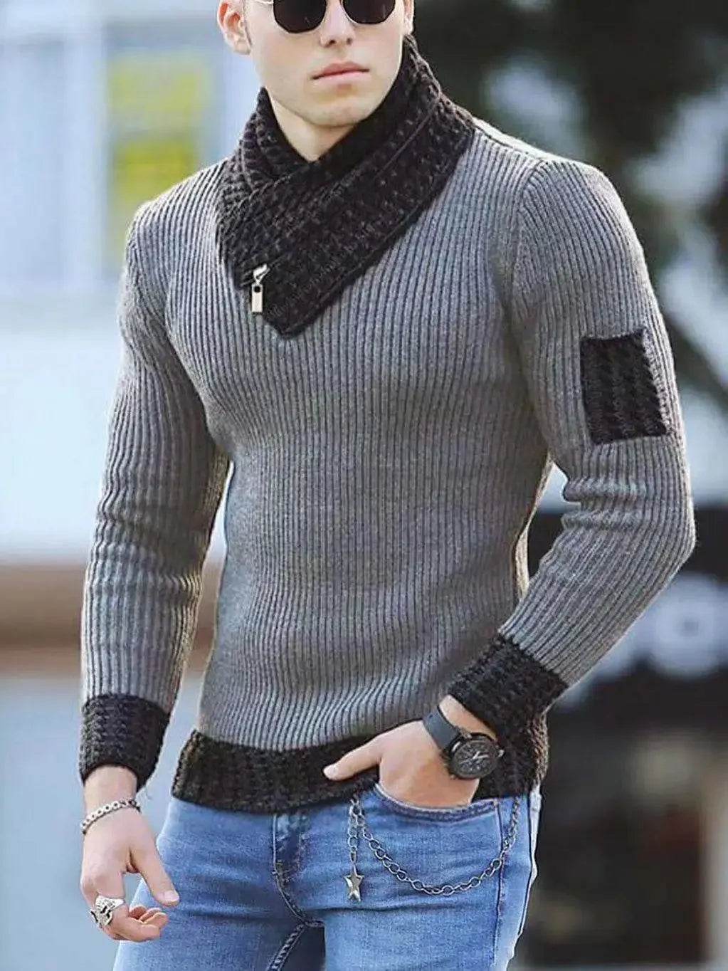 Buy Center Casual Vintage Wool Turtleneck Sweater - Oversize Fit 2024 - Buy Center UK