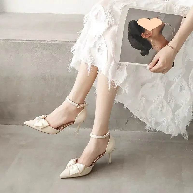Elegant Mary Jane Women's Heels - Pointed Stiletto for Bridal & Casual - Buy Center UK
