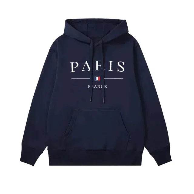 Buy Center Men's Hoodie Set - Paris Print Sweatshirt & Jogger Pants - Buy Center UK