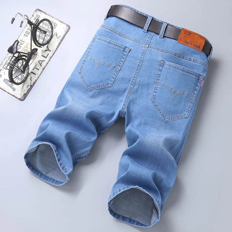 Buy Center Men's Denim Shorts - Classic Black & Blue Slim Fit - Buy Center UK