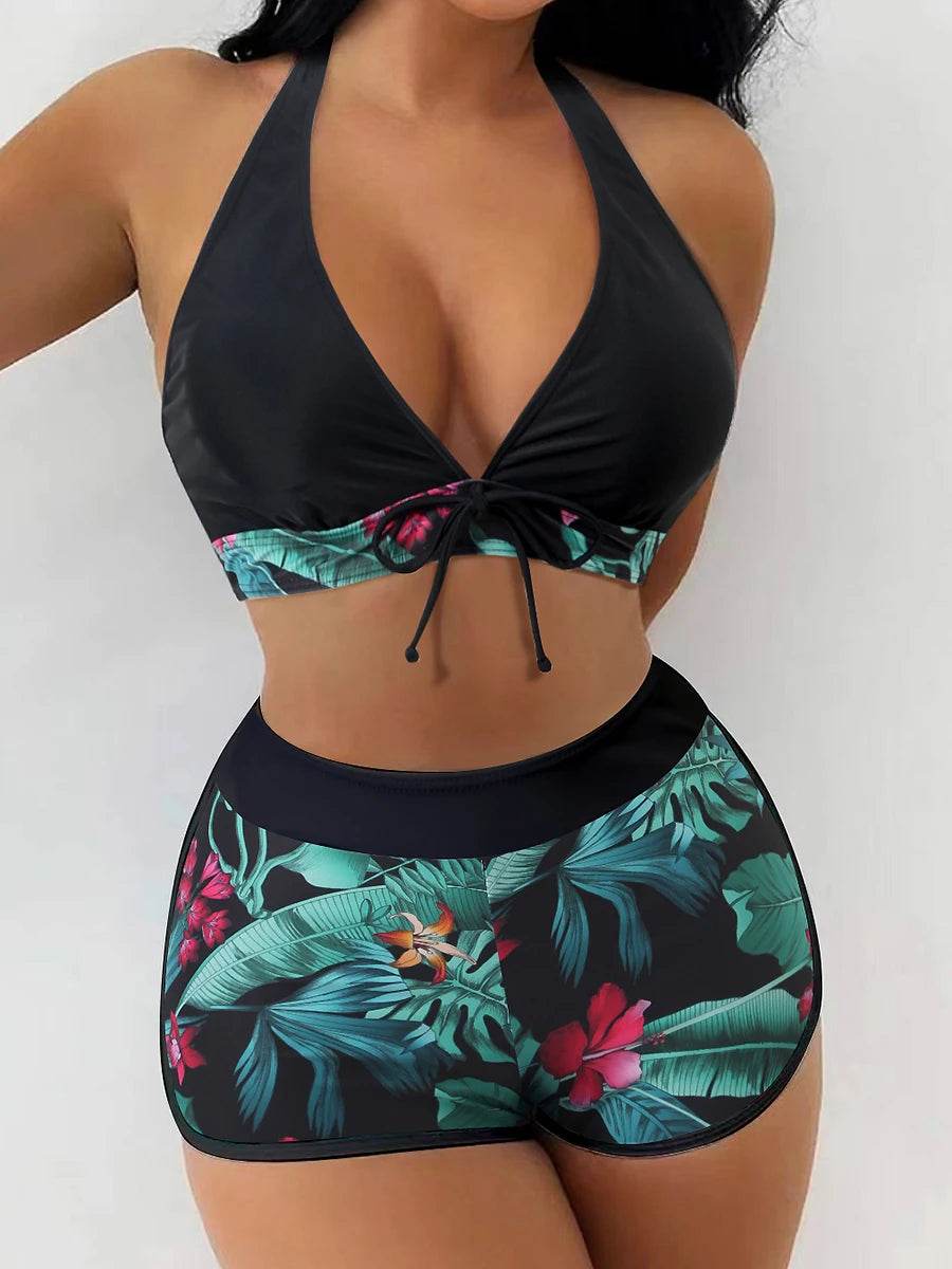 2025 Halter Bikini Set - High Waist Women's Swimsuit for Beach - Buy Center UK