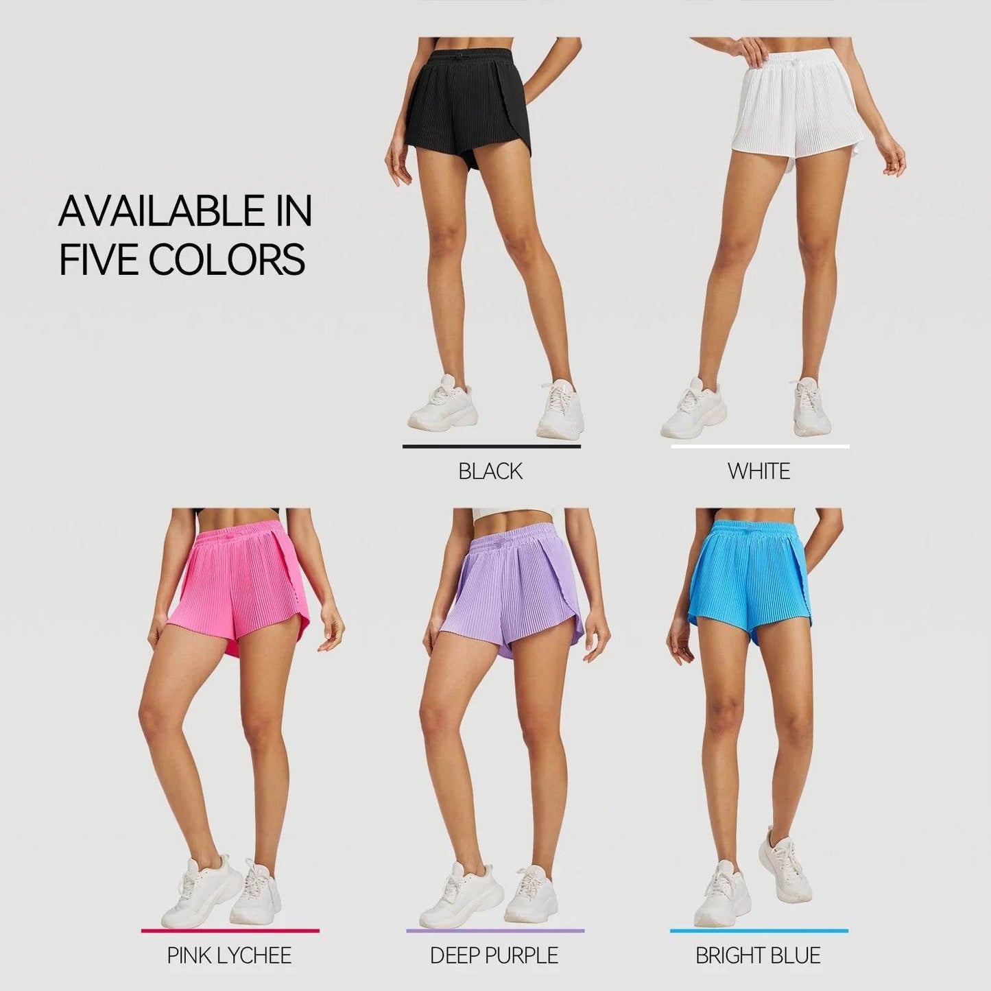 Buy Center Women's Yoga Shorts - Pleated Skirt, Quick Dry Design - Buy Center UK