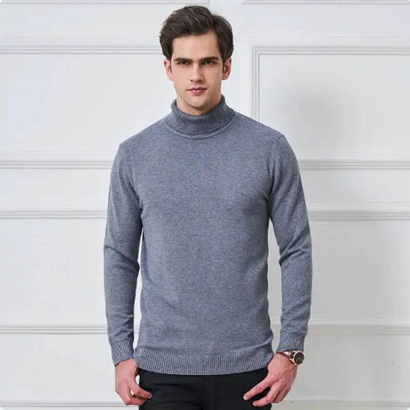 Buy Center Cashmere Cotton Blend Turtleneck Sweater - Warm & Stylish - Buy Center UK