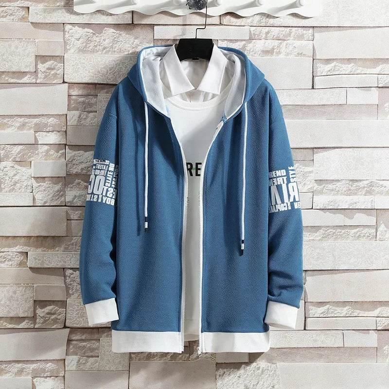 Buy Center Men's Hooded Cardigan Sweatpants Set - Casual Spring Outfit - Buy Center UK