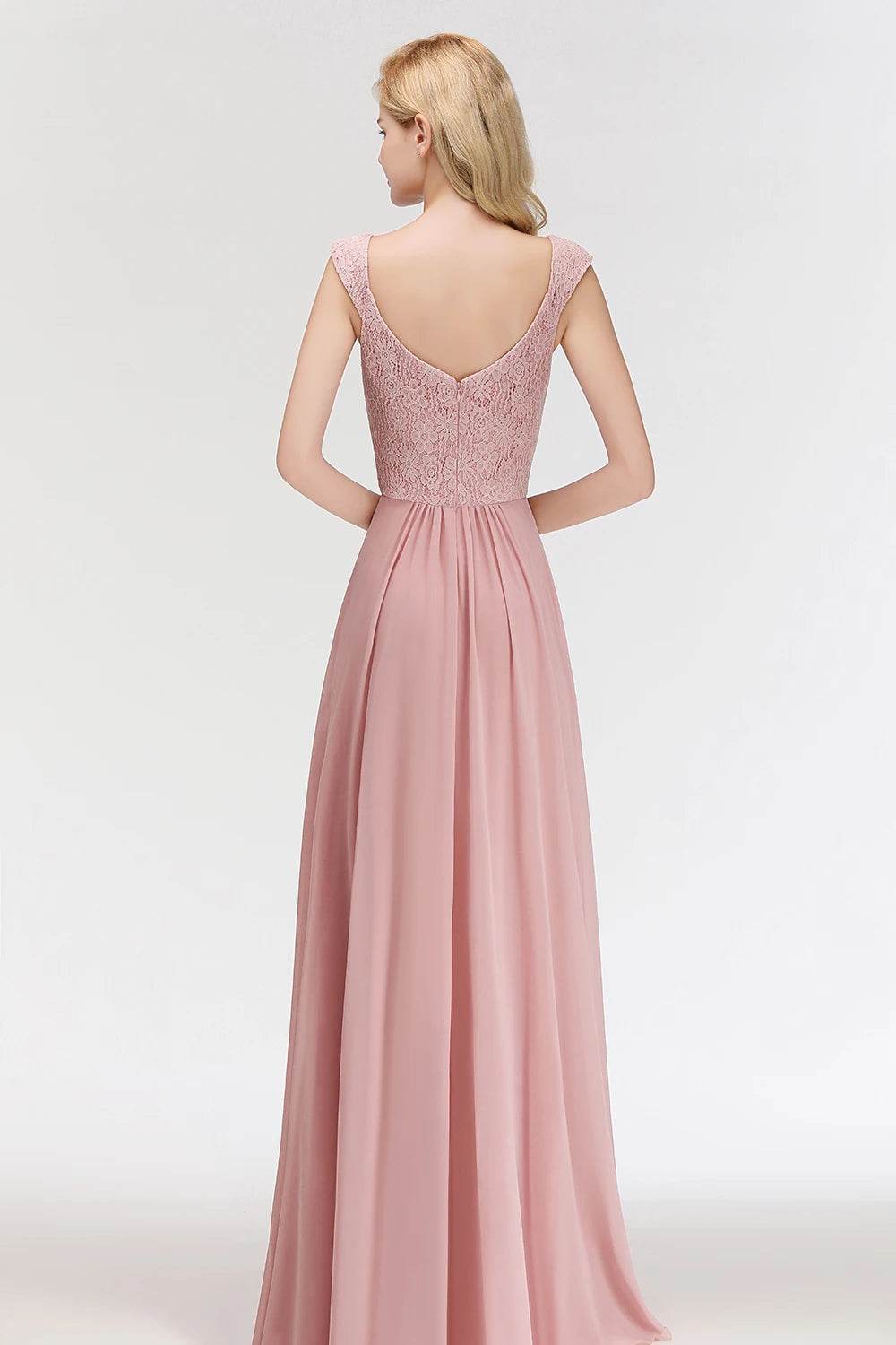 BABYONLINE Sweetheart Neckline A-line Bridesmaid Gown - Chiffon Elegance - Buy Center UK