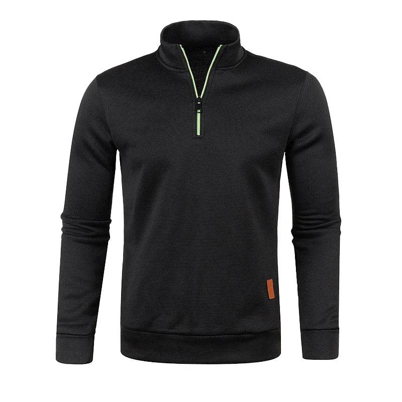 Buy Center Men's Half Zipper Pullover - Stylish Turtleneck Sweatshirt - Buy Center UK