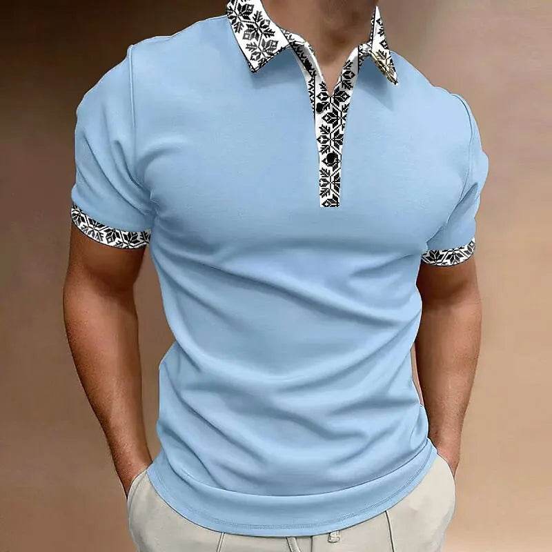 Buy Center 3D Printed Polo Shirt - Men's Loose Oversized Summer Top - Buy Center UK
