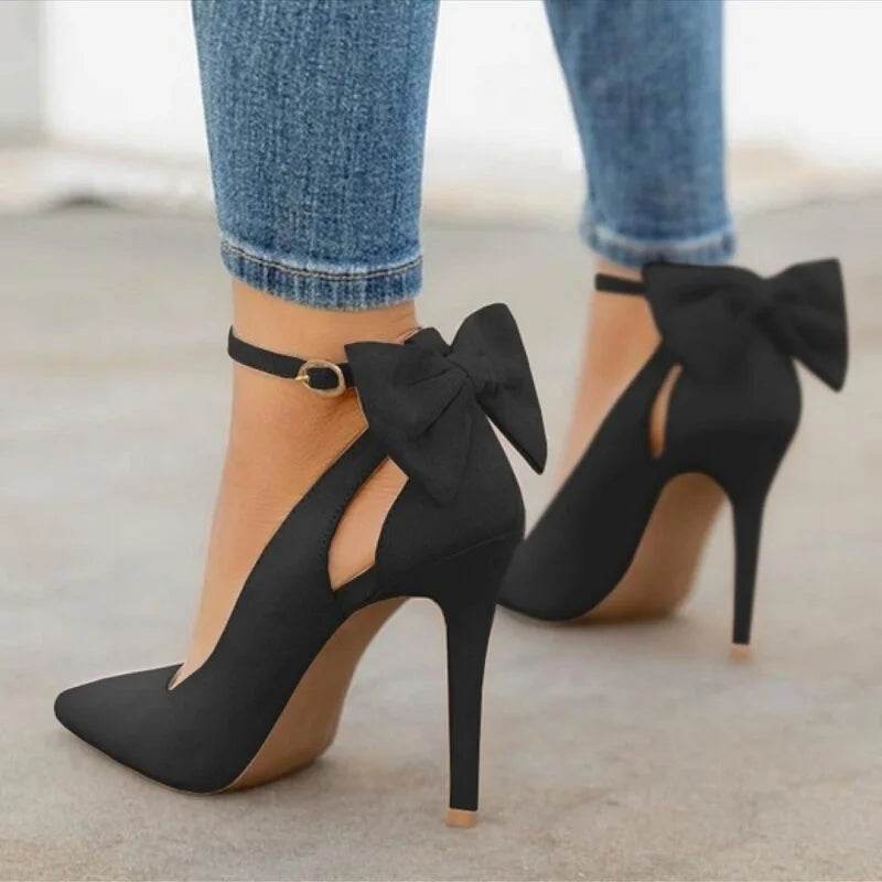 SLWFGT Ladies Pointed Pumps - Super High Stiletto Casual Shoes - Buy Center UK