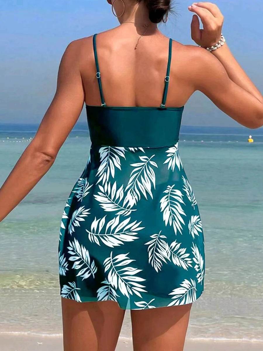 Buy Center 2025 Women’s Tankini Short Dress Swimsuit - Stylish & Padded - Buy Center UK