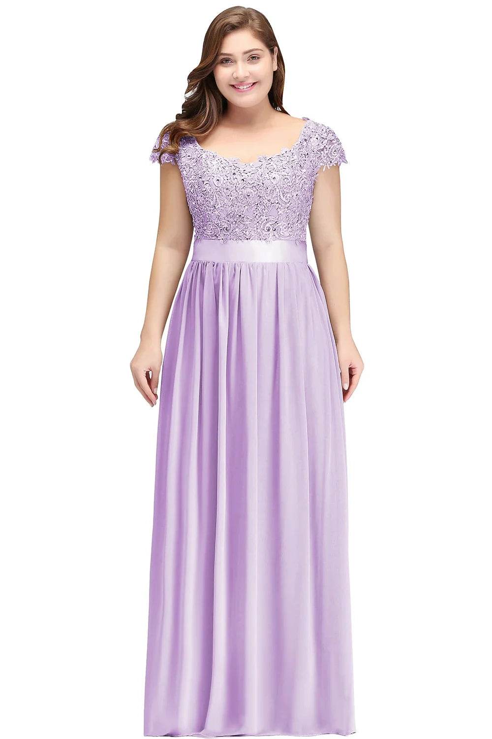 Sliver Bridesmaid Dresses 2024 - Elegant V-Neck A-Line Maxi Gown - Buy Center UK