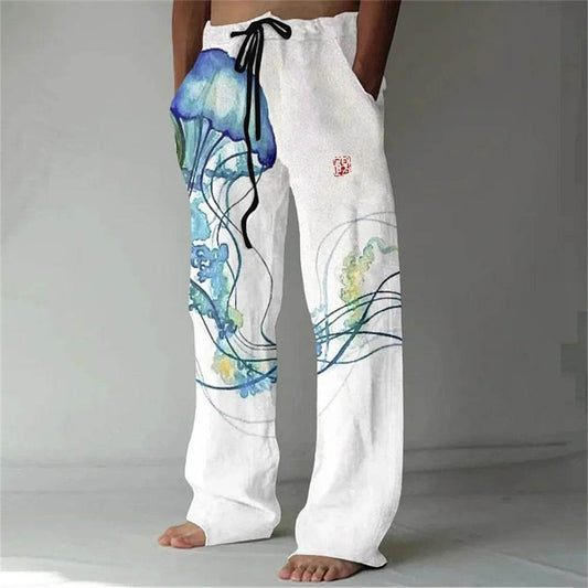 Buy Center Men's Loose Casual Sports Pants - 3D Lizard Pattern - Buy Center UK