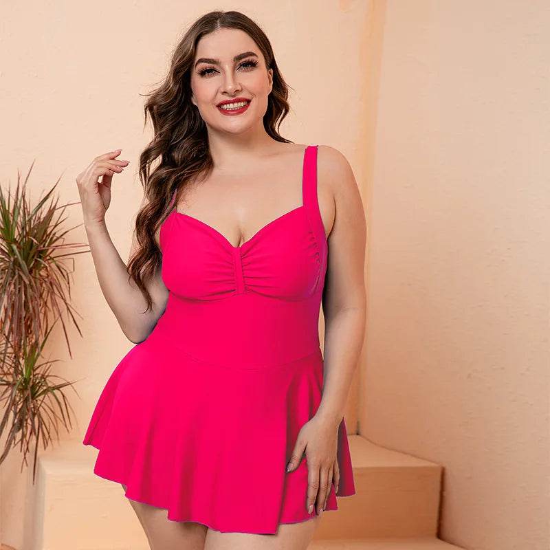 Buy Center Plus Size Push Up One Piece Swimsuit - Stylish & Comfortable - Buy Center UK
