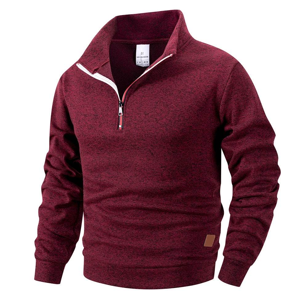Buy Center Men's Half Zipper Sportswear - Stylish Spring Pullover - Buy Center UK