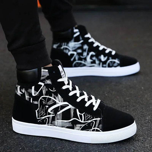 Buy Center High Top Canvas Shoes - Stylish Casual Sneakers for Men - Buy Center UK