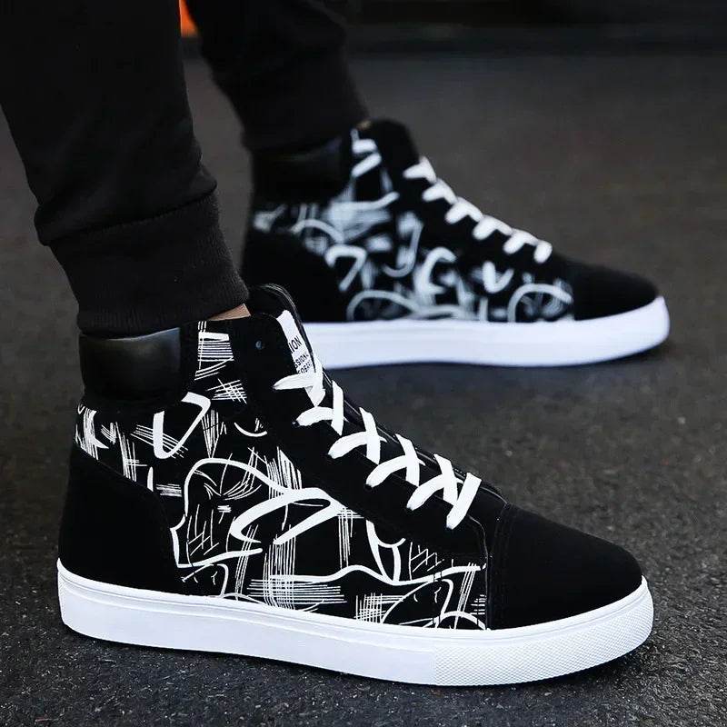 Buy Center High Top Canvas Shoes - Stylish Casual Sneakers for Men - Buy Center UK