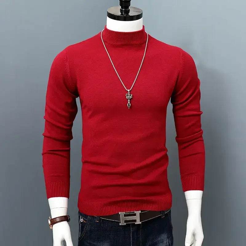 Buy Center Men’s Cashmere Half Turtleneck Sweater - Warm & Stylish - Buy Center UK