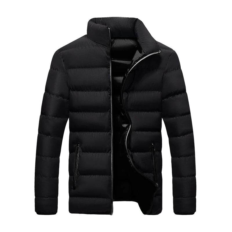 Buy Center Men's White Duck Down Jacket - Warm, Slim Fit Puffer Coat - Buy Center UK