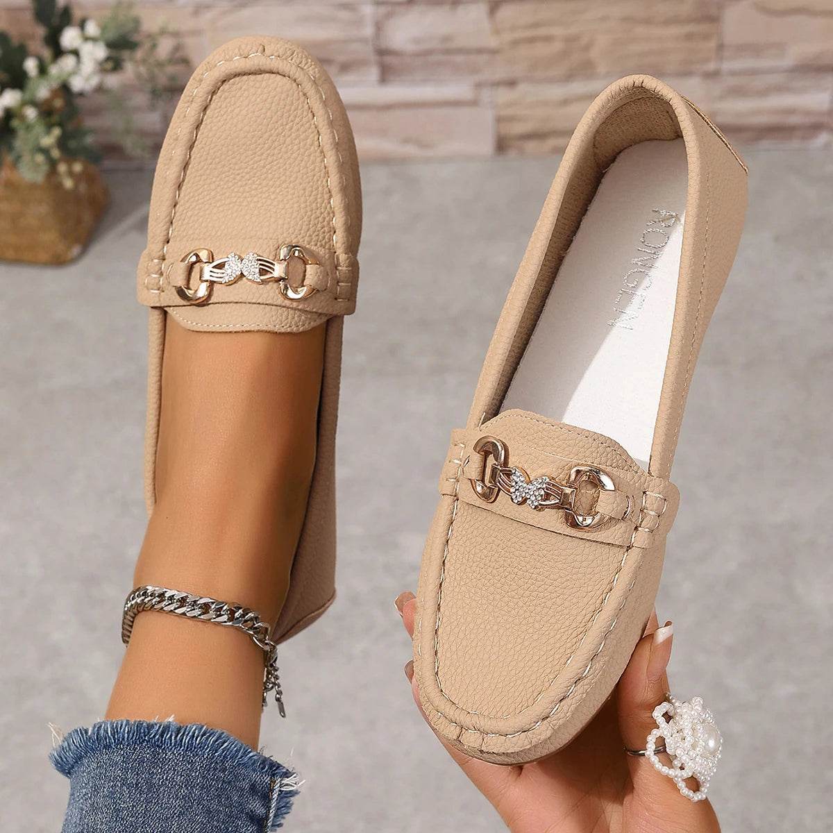 Buy Center Women’s Spring Autumn Loafers - Casual Low Heel Shoes - Buy Center UK