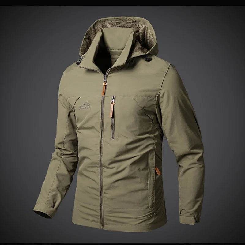 Buy Center Men's Waterproof Hooded Windbreaker for Hiking & Outdoor - Buy Center UK
