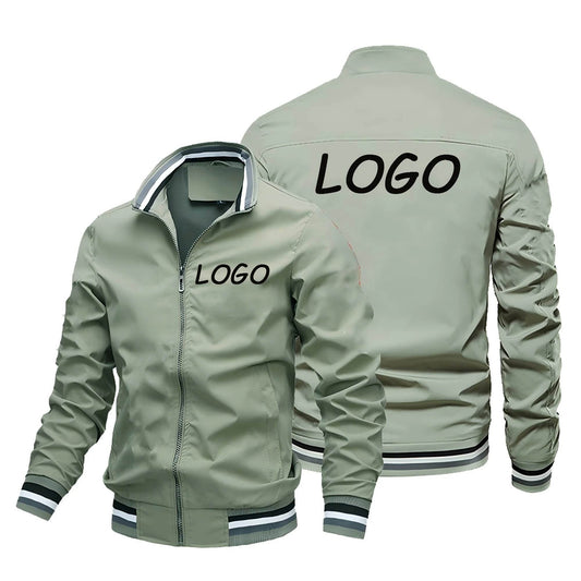 2025 Custom Logo Men's Blazer - Spring/Summer Zipper Jacket - Buy Center UK