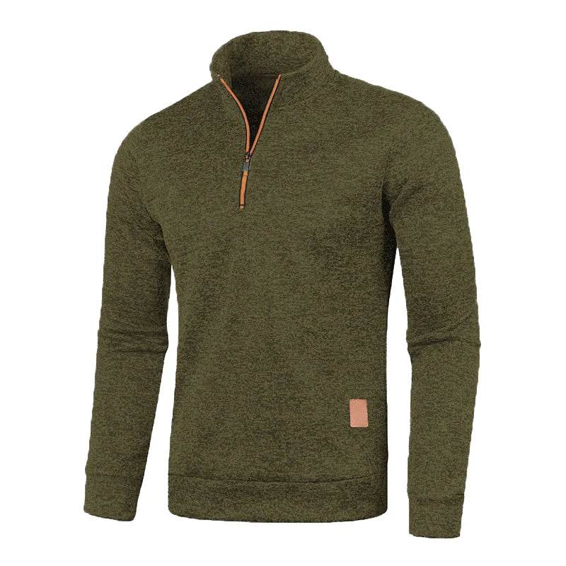 Buy Center Men's Half Zipper Pullover - Stylish Turtleneck Sweatshirt - Buy Center UK