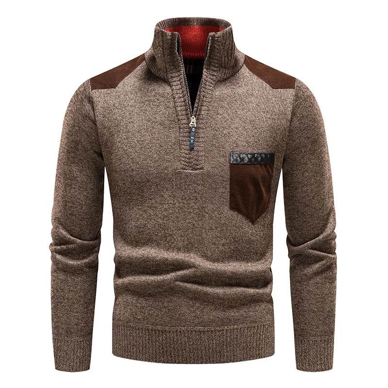 Buy Center Men's Fleece Sweater - Half-Zip Autumn Winter Style - Buy Center UK