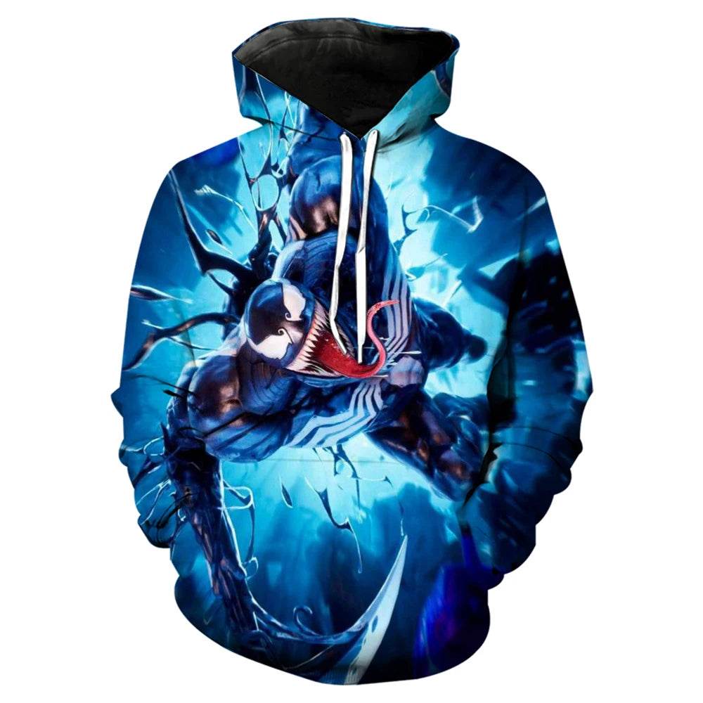 Marvel Venom 3D Printed Hoodie - Stylish Casual Men's Sweatshirt - Buy Center UK
