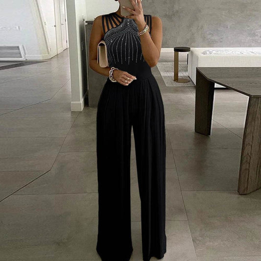 Buy Center Women's Retro Jumpsuit - Casual Solid Overalls for Summer - Buy Center UK