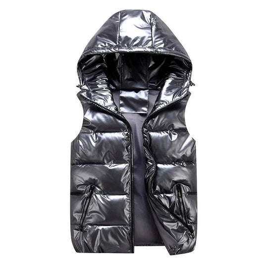Buy Center Men's Sleeveless Jacket - Warm Hooded Padded Vest - Buy Center UK