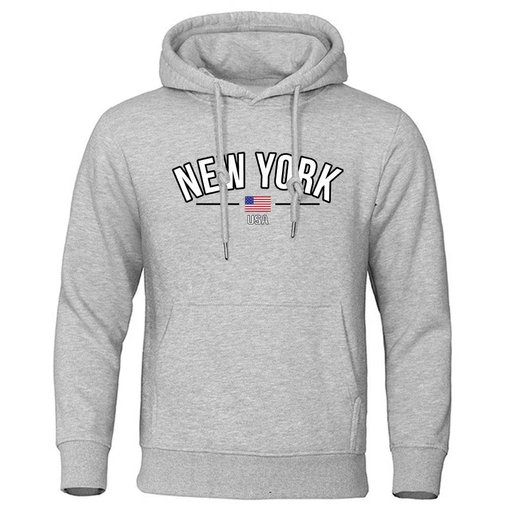 Buy Center Men’s NEW YORK City Print Hoodie - Casual Oversized Fit - Buy Center UK