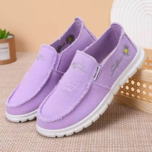 Buy Center Beijing Canvas Shoes - Comfortable Laced Slip-On Sneakers - Buy Center UK