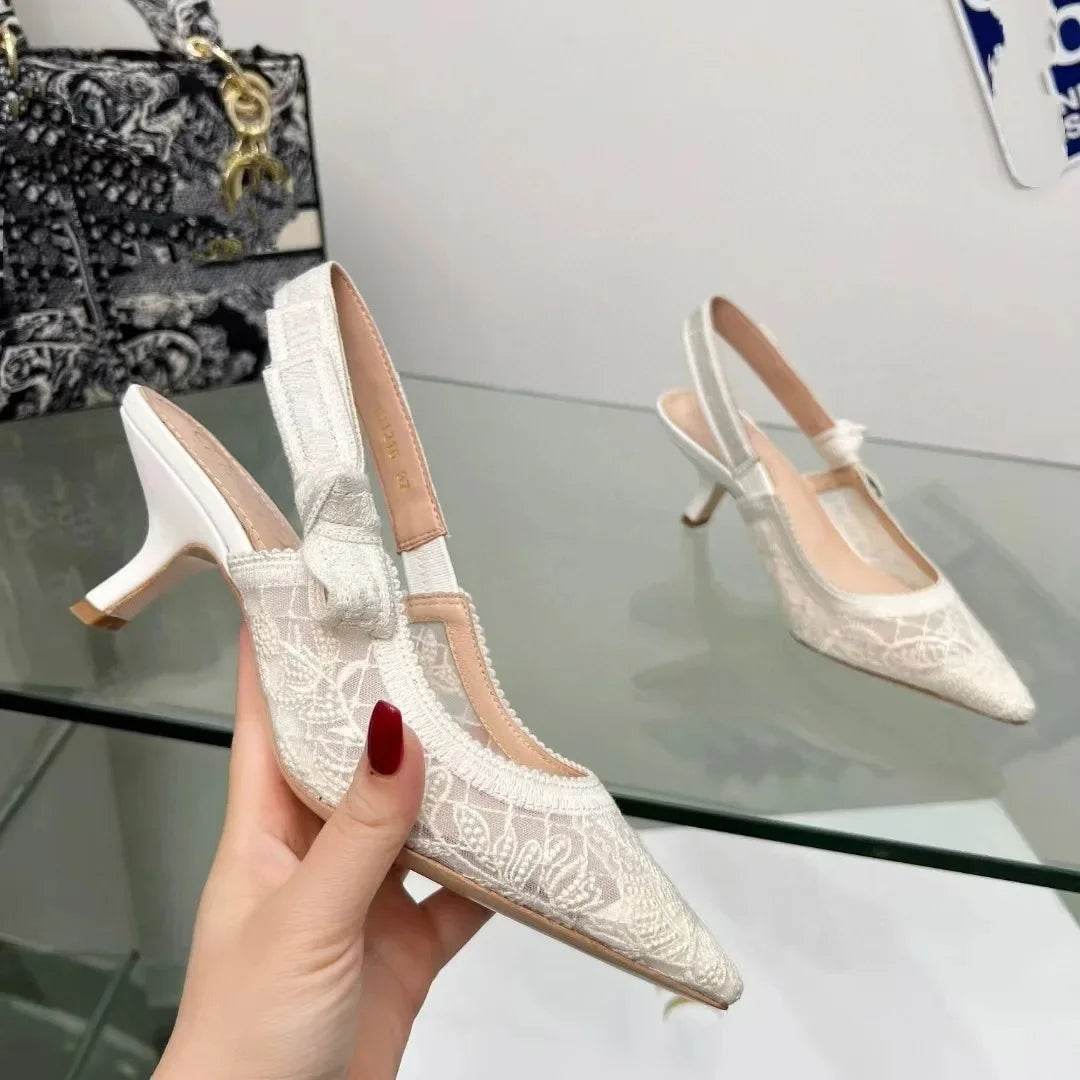 Trendy Fairy Tale Lace Mesh High Heels - Buy Center Women's Sandals - Buy Center UK