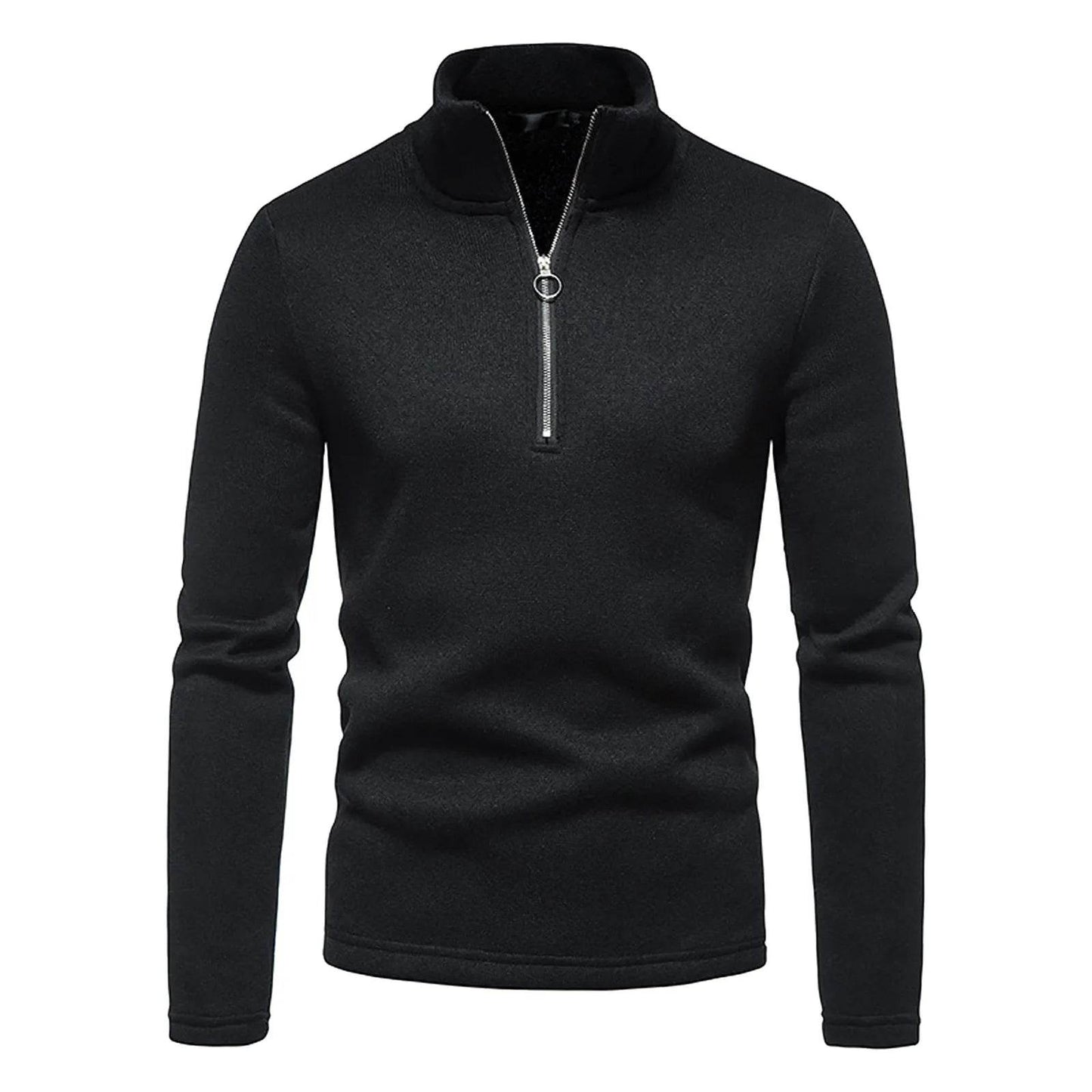 Buy Center Men's Casual Turtleneck Sweater - Warm & Stylish Zipper Design - Buy Center UK