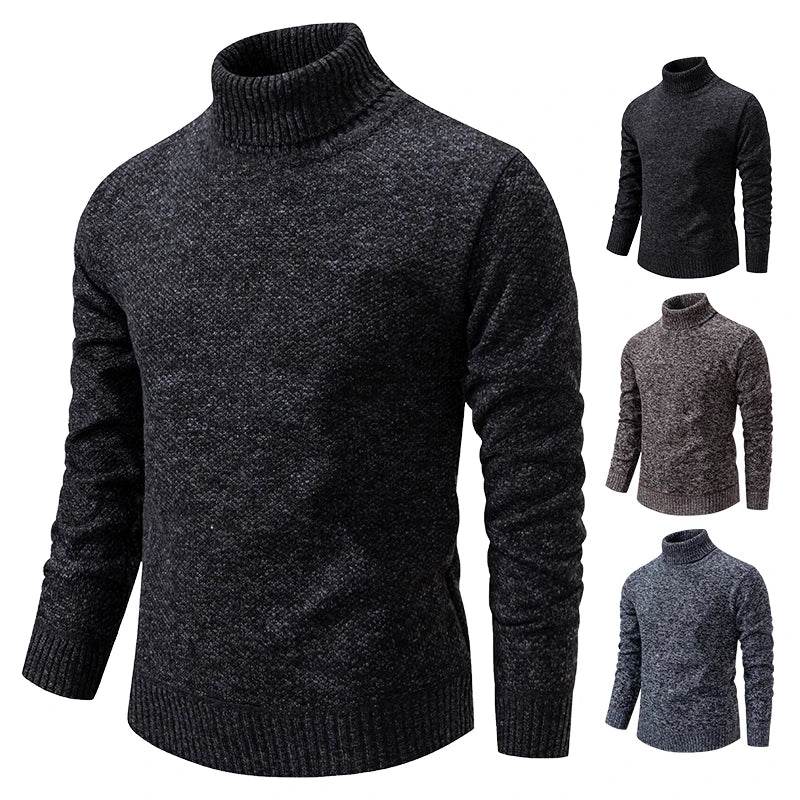 Buy Center Men's Slim Wool Turtleneck - Autumn & Winter Essential - Buy Center UK