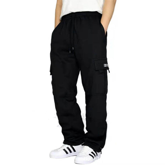 Men's Outdoor Cargo Pants - Winter Sports, Multi-Pocket, Loose Fit - Buy Center UK