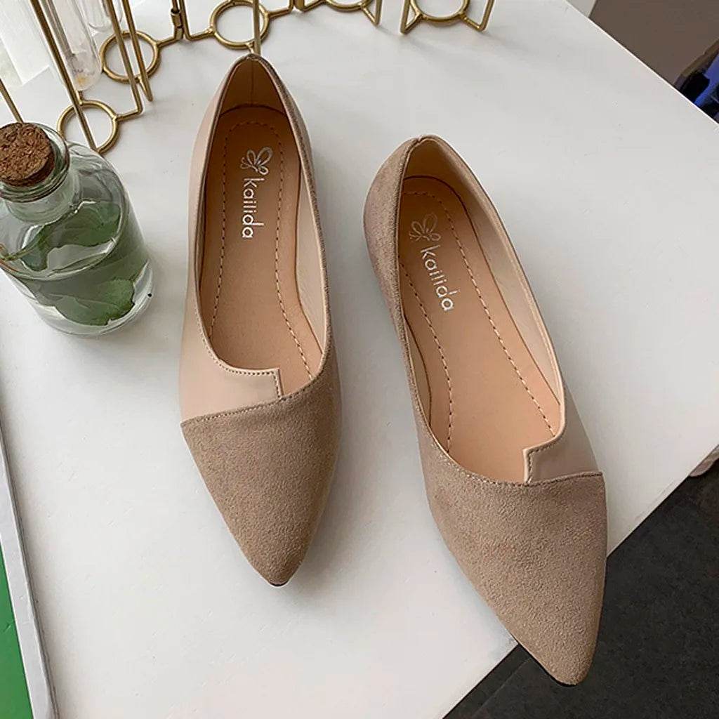 Buy Center Pointed Toe Flat Shoes - Casual Slip-On Women’s Loafers - Buy Center UK