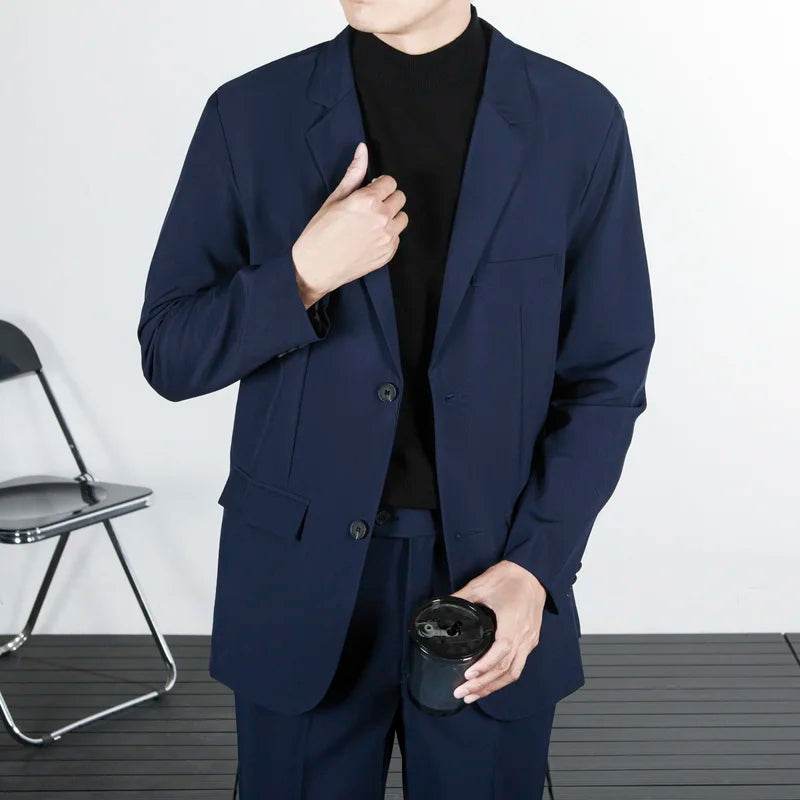 Buy Center Spring Autumn Blazer - Elegant Big Size Men's Suit - Buy Center UK