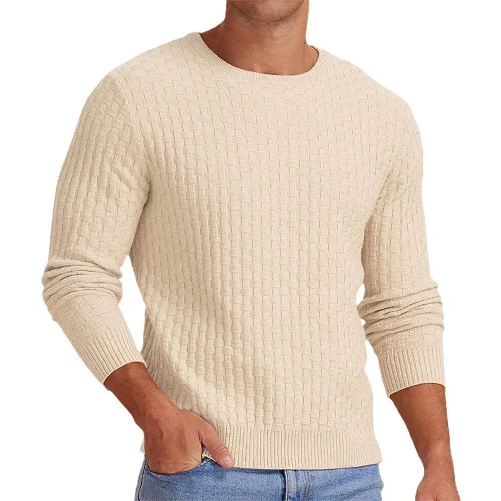 Buy Center White Menswear Turtleneck Pullover - Thickened Knit Sweater - Buy Center UK