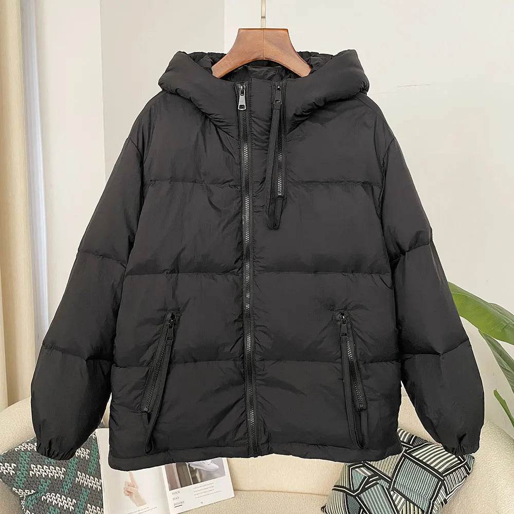 Buy Center Women's Hooded Down Jacket - Warm, Thickened for Winter - Buy Center UK