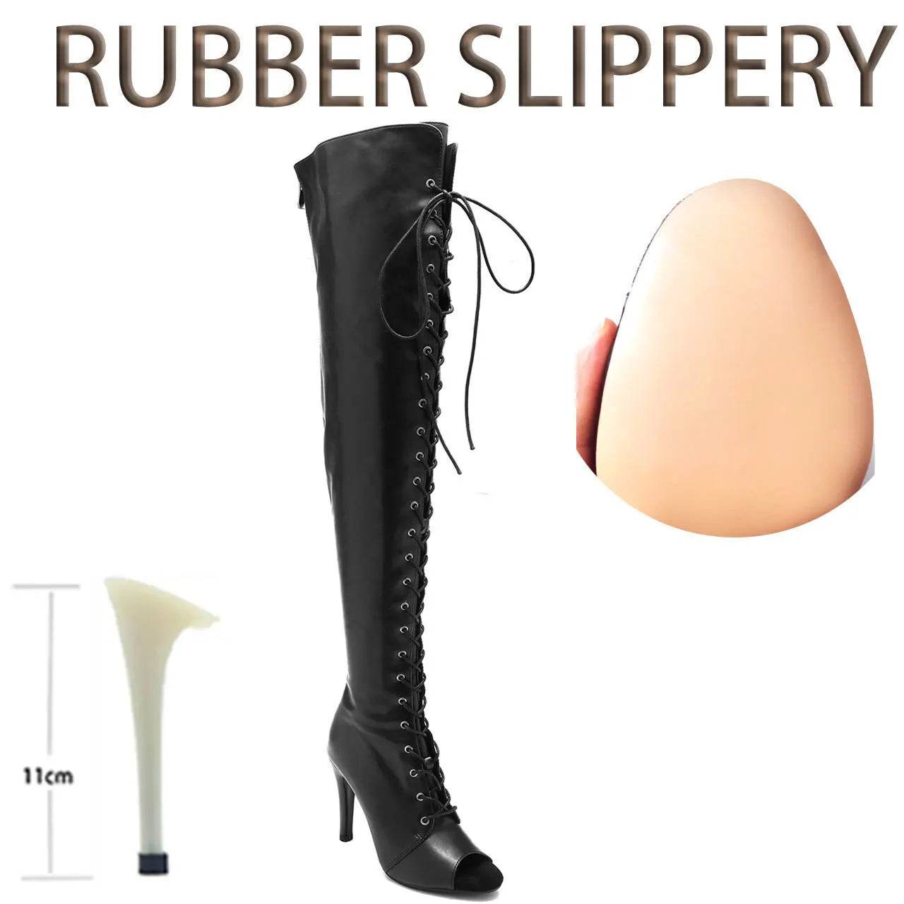 Buy Center Black High Women Heels - Soft Peep Toe Stilettos for Dance - Buy Center UK