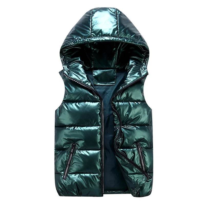 Buy Center Men's Sleeveless Jacket - Warm Hooded Padded Vest - Buy Center UK