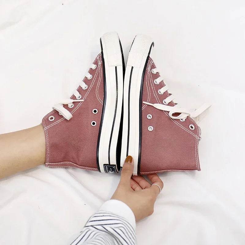 Buy Center Men's Canvas Sneakers - Unisex Lace-Up, Breathable Comfort - Buy Center UK